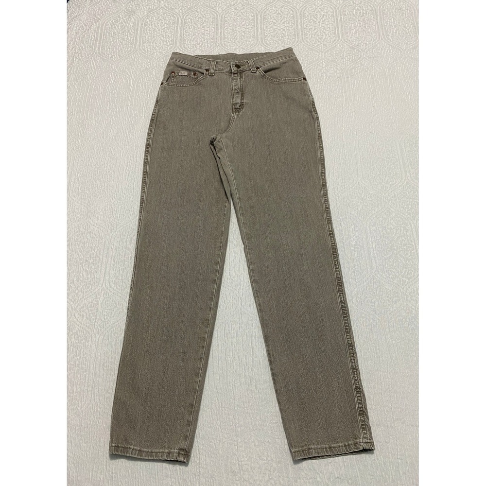 Vintage Lee Original Jeans Straight Stretch Women's 10 M Brown High Rise‎